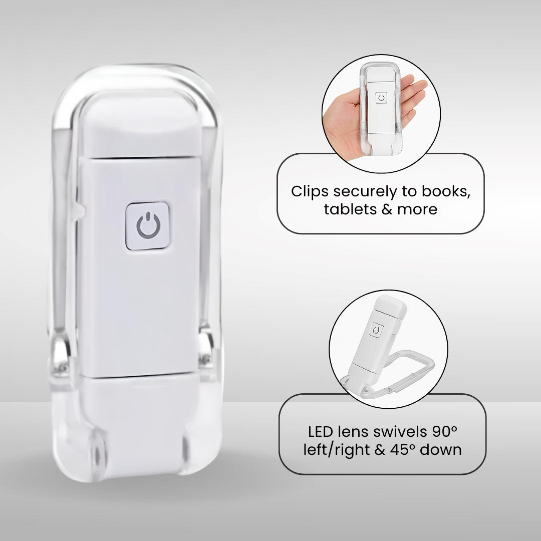 LED USB Book Reading Light Brightness Adjustable