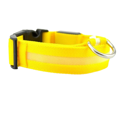 Nylon LED Pet Dog Luminous Collar Night Safety